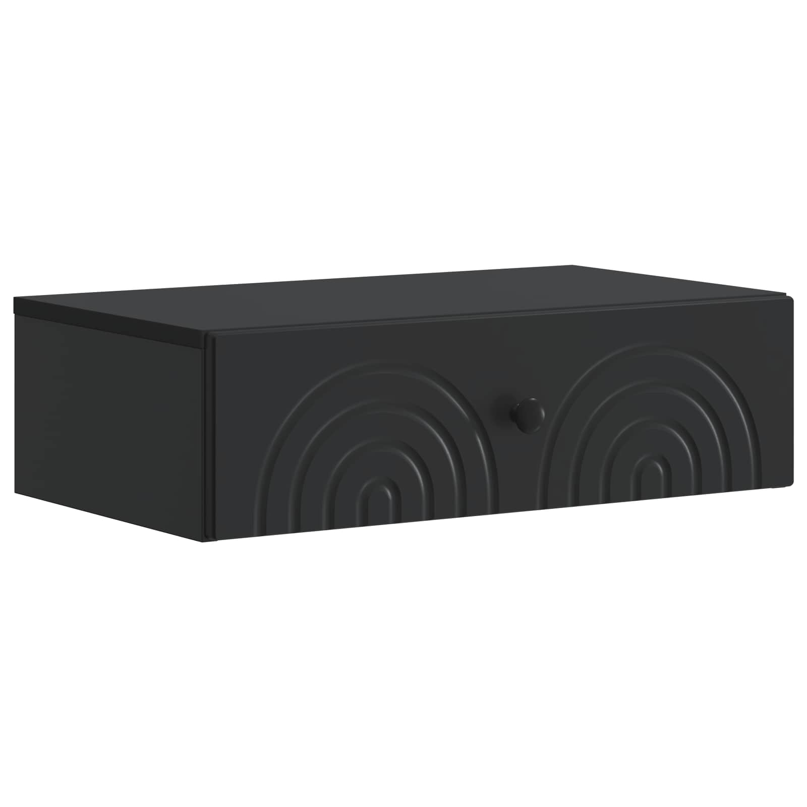 Glossy Wall-Mounted Side Table 59 x 34.5 x 17 cm