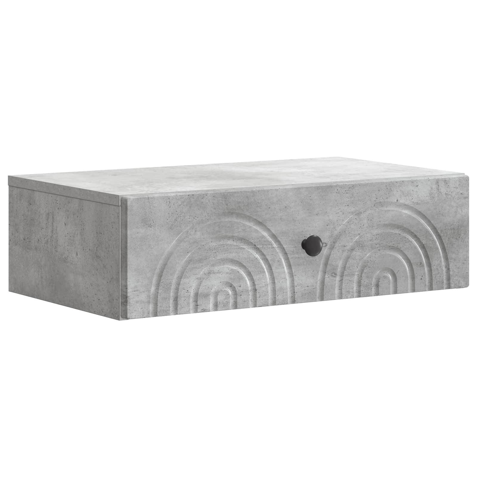 Glossy Wall-Mounted Side Table 59 x 34.5 x 17 cm