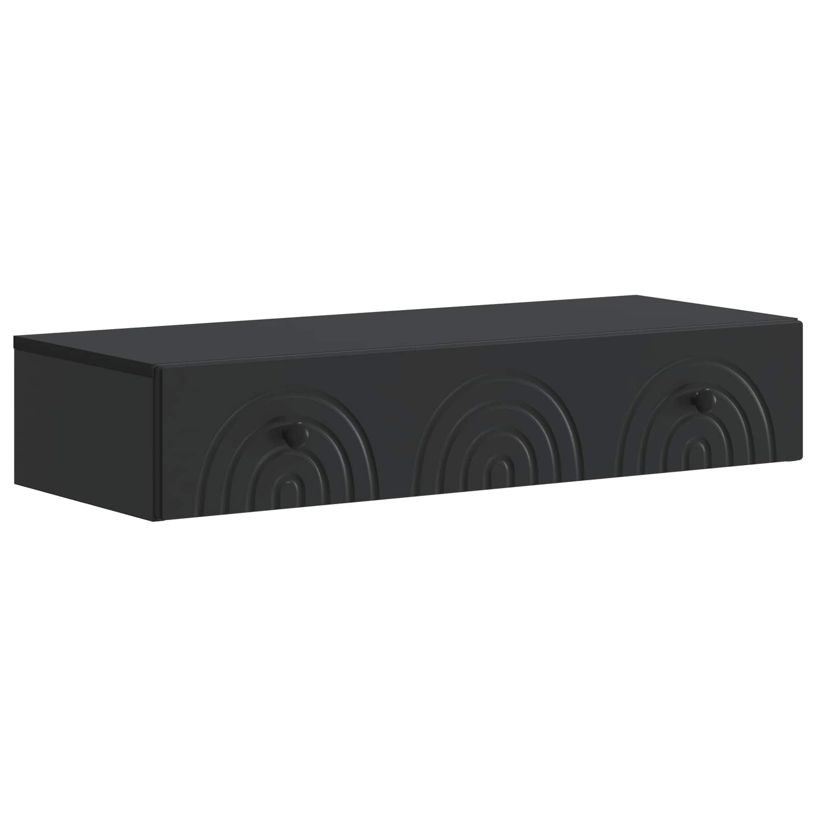 Glossy Wall-Mounted Side Table 59 x 34.5 x 17 cm