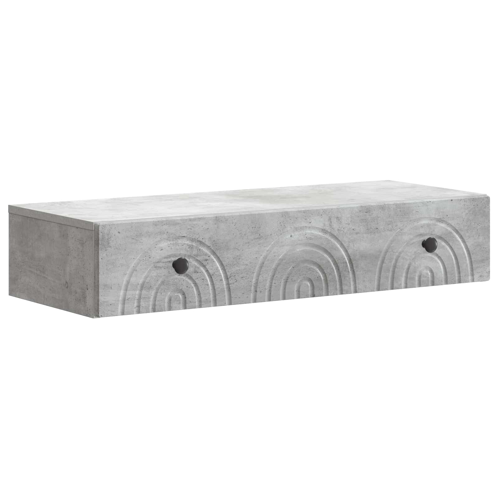 Glossy Wall-Mounted Side Table 59 x 34.5 x 17 cm