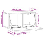Mueble para TV de pared Brillante 59,5 x 31 x 30 cm