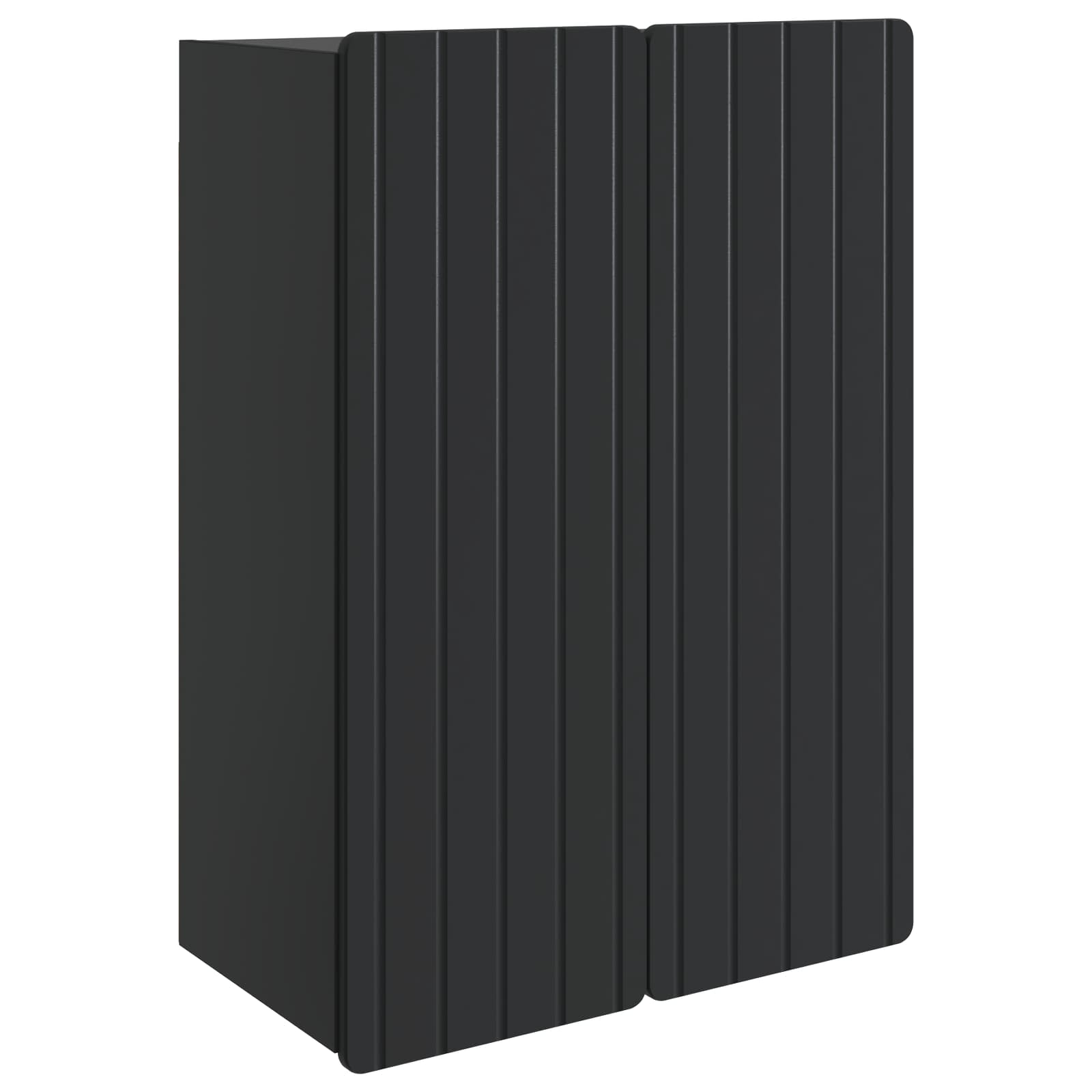Armario de pared Negro 33 x 34,5 x 90 cm Madera de ingeniería