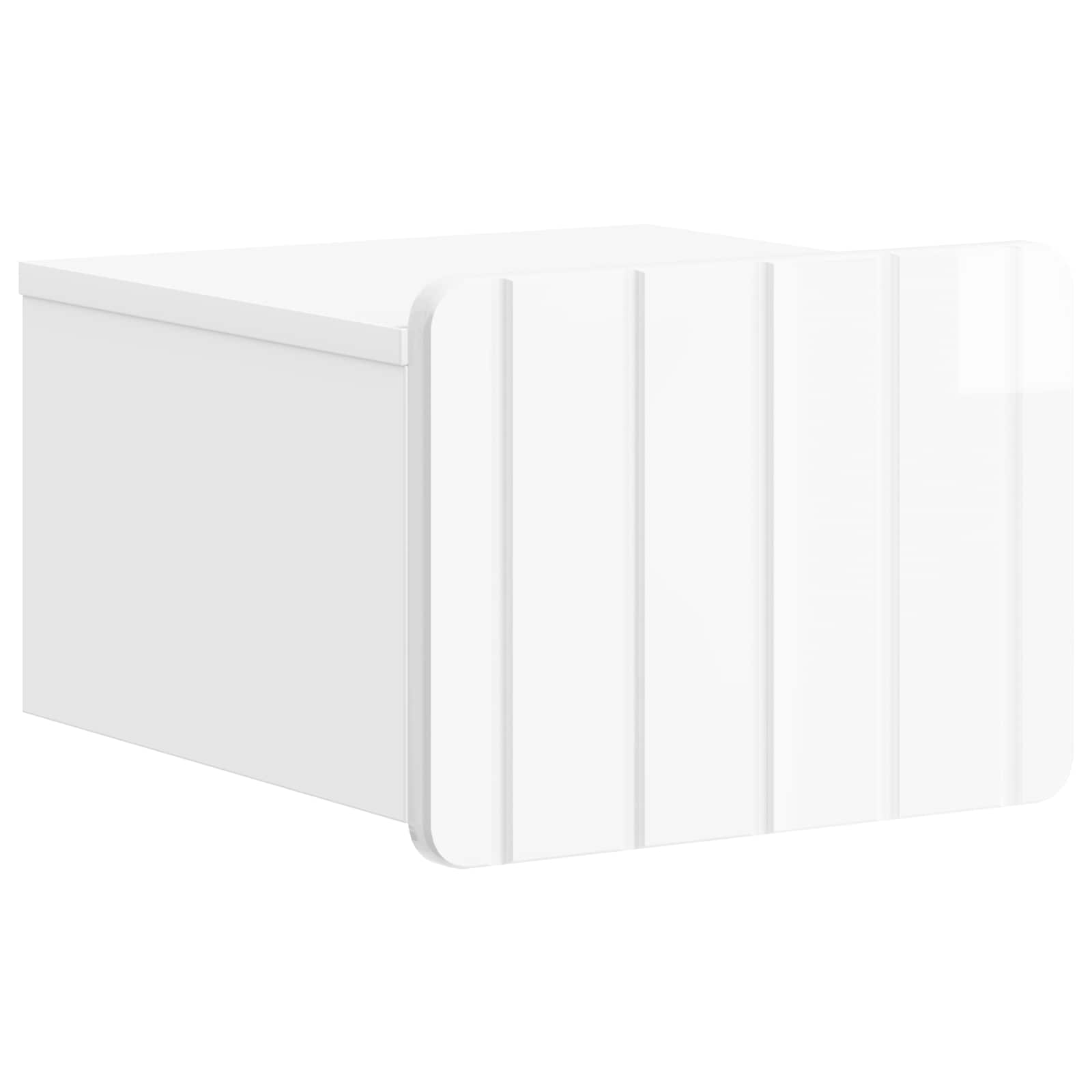Mesita de Noche de Pared 2 pcs Brillante 33 x 34,5 x 24 cm