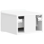 Mesita de Noche de Pared 2 pcs Brillante 33 x 34,5 x 24 cm