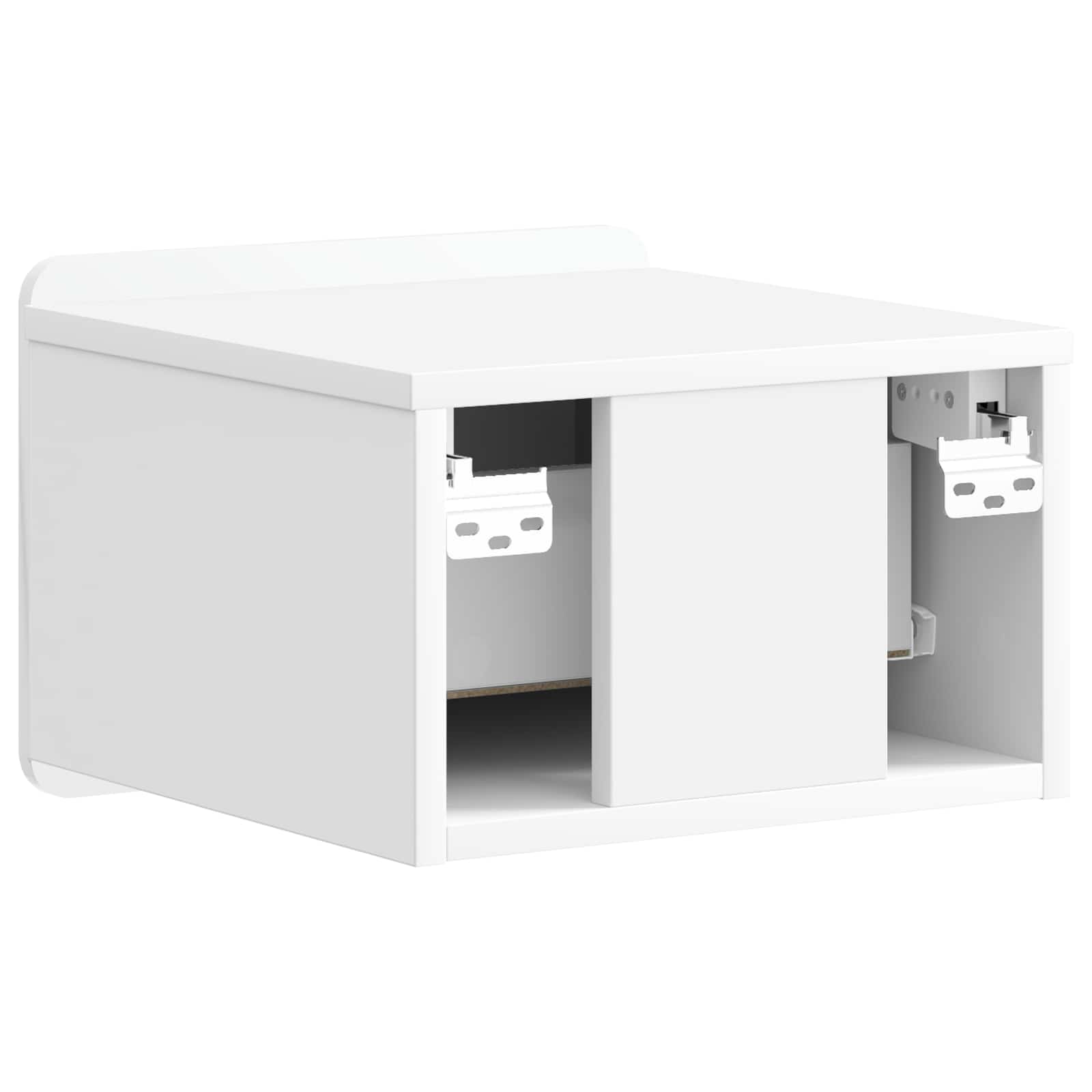 Mesita de Noche de Pared 2 pcs Brillante 33 x 34,5 x 24 cm