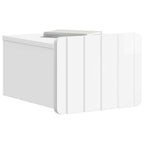 Mesita de Noche de Pared 2 pcs Brillante 33 x 34,5 x 24 cm