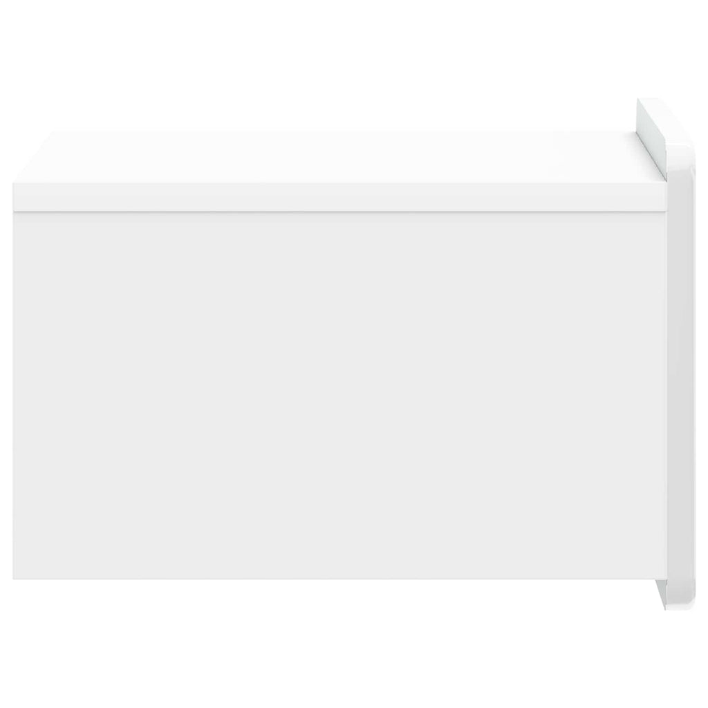 Mesita de Noche de Pared 2 pcs Brillante 33 x 34,5 x 24 cm