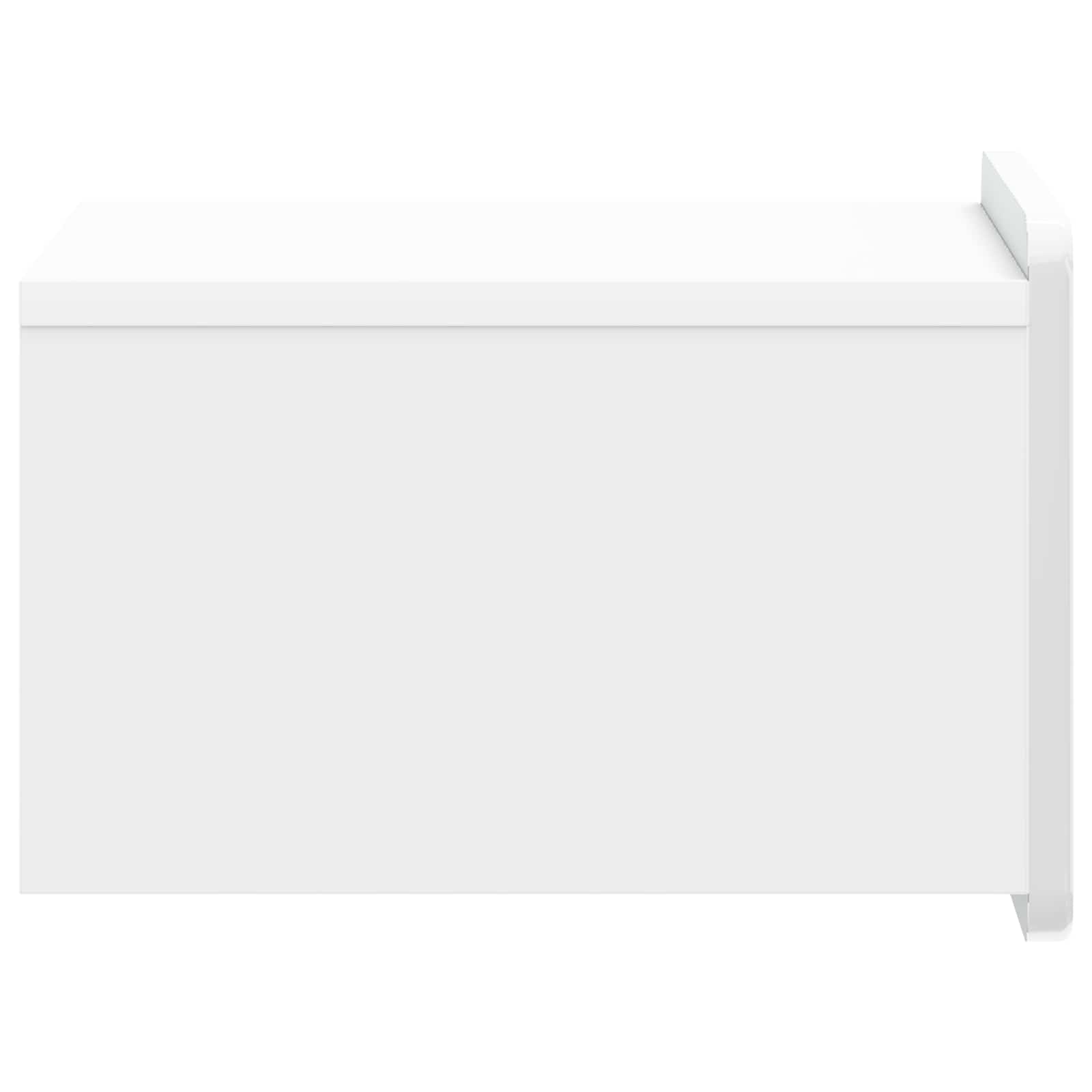 Mesita de Noche de Pared 2 pcs Brillante 33 x 34,5 x 24 cm