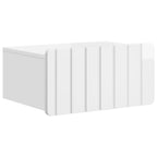 Mesita de Noche de Pared 2 pcs Brillante 49 x 34,5 x 24 cm