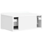 Mesita de Noche de Pared 2 pcs Brillante 49 x 34,5 x 24 cm