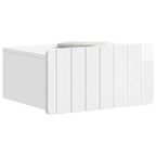 Mesita de Noche de Pared 2 pcs Brillante 49 x 34,5 x 24 cm