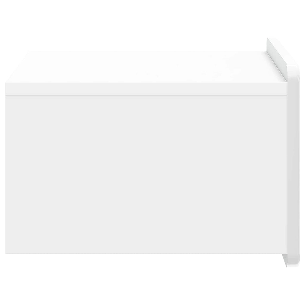 Mesita de Noche de Pared 2 pcs Brillante 49 x 34,5 x 24 cm