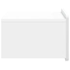 Mesita de Noche de Pared 2 pcs Brillante 49 x 34,5 x 24 cm