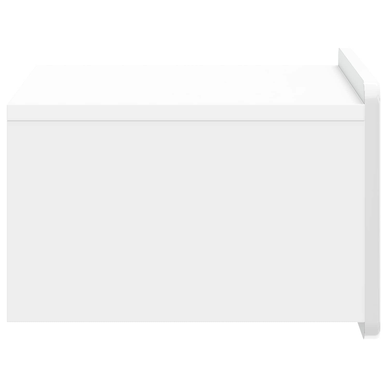 Mesita de Noche de Pared 2 pcs Brillante 49 x 34,5 x 24 cm