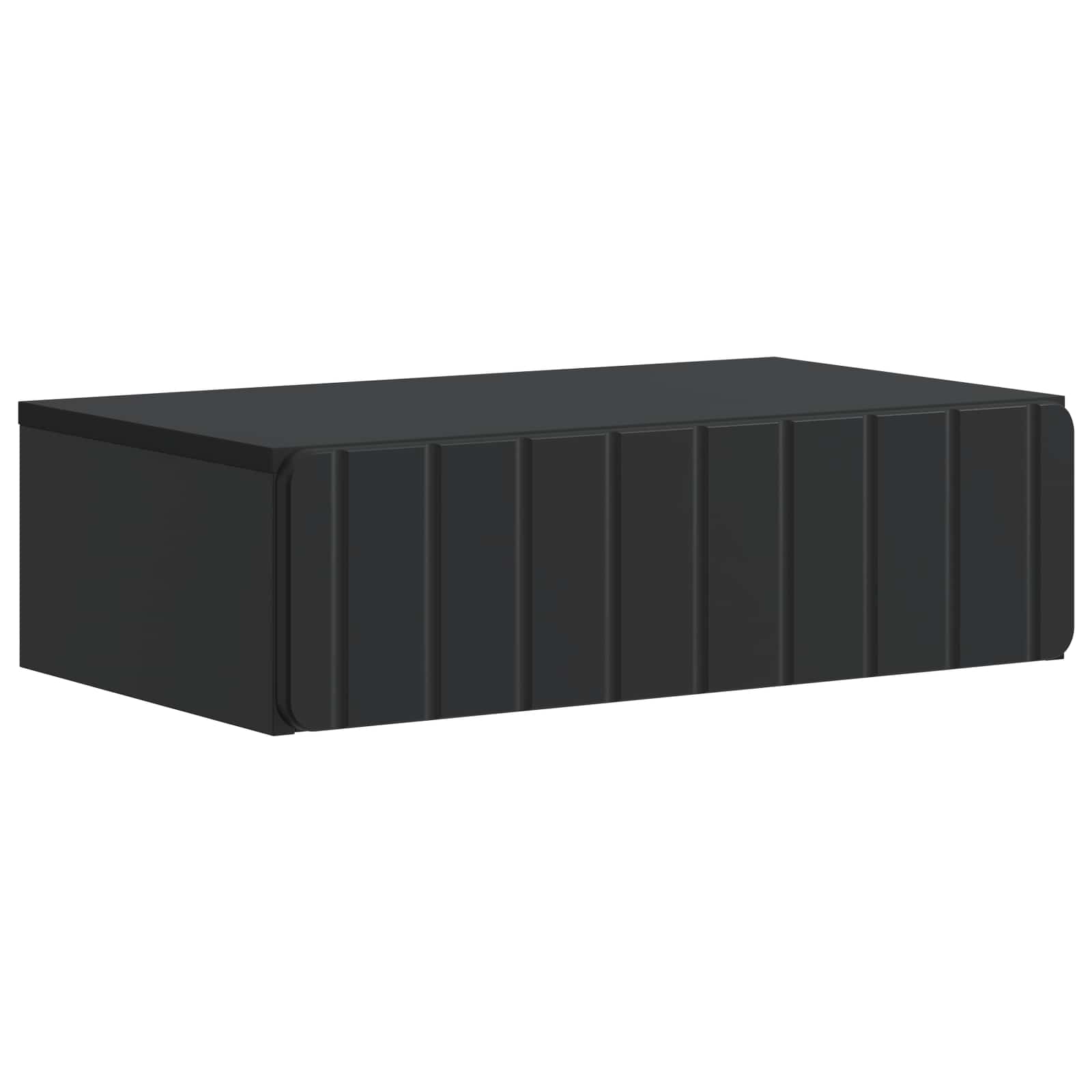 Glossy Wall-Mounted Side Table 59 x 34.5 x 17 cm