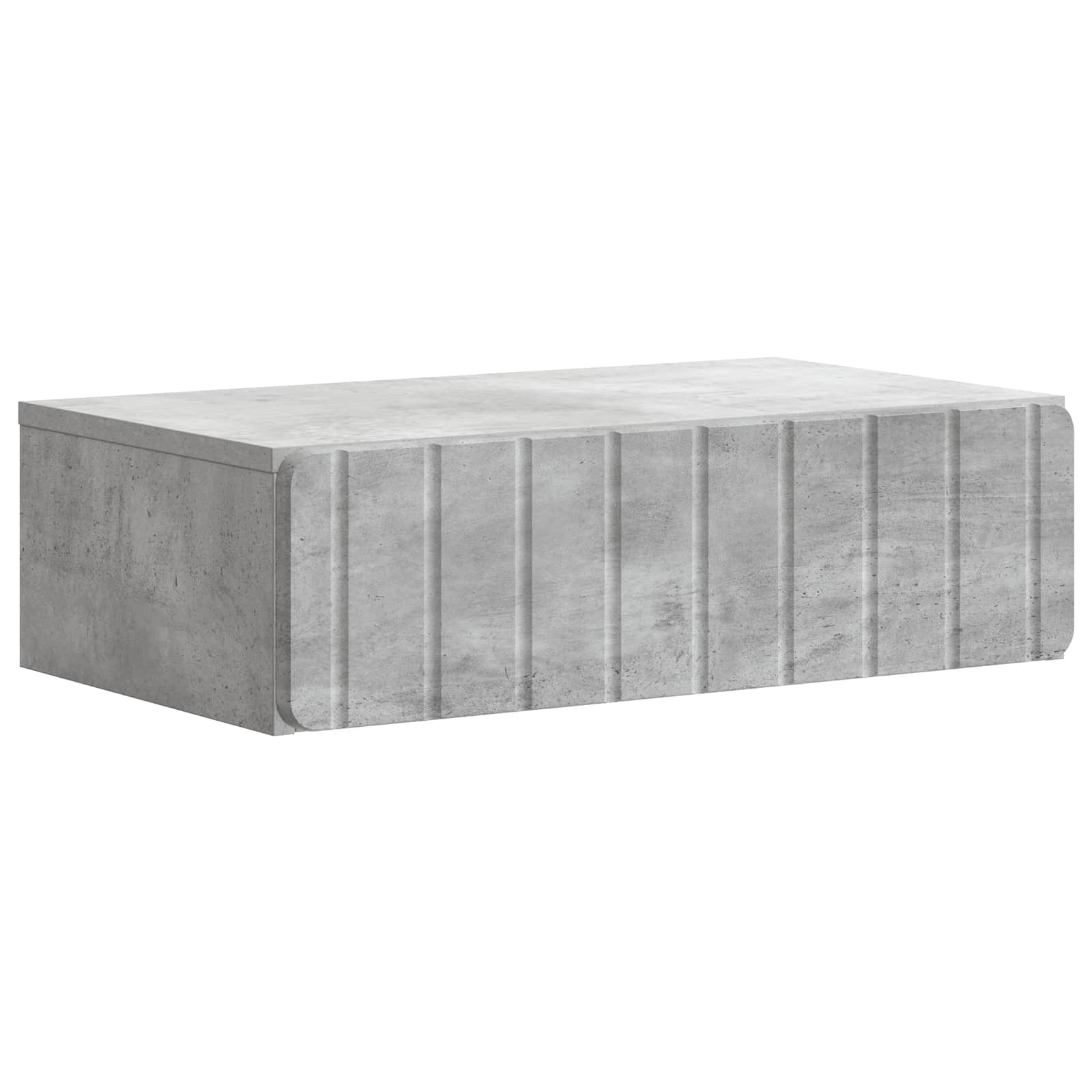 Glossy Wall-Mounted Side Table 59 x 34.5 x 17 cm