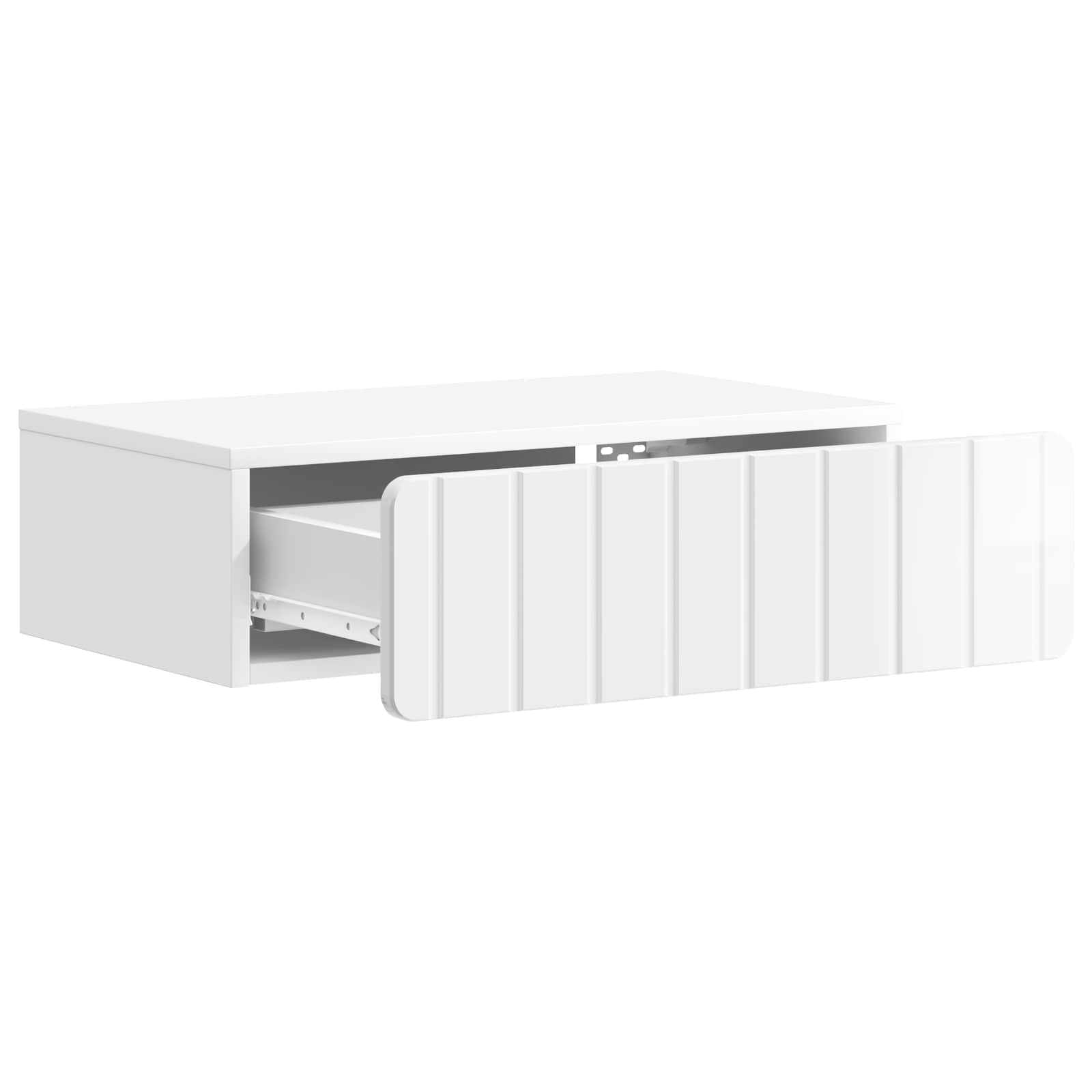 Mesa Lateral Montada en la Pared Brillante 59 x 34,5 x 17 cm