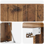Mueble para TV de pared Madera envejecida 59,5 x 31 x 30 cm