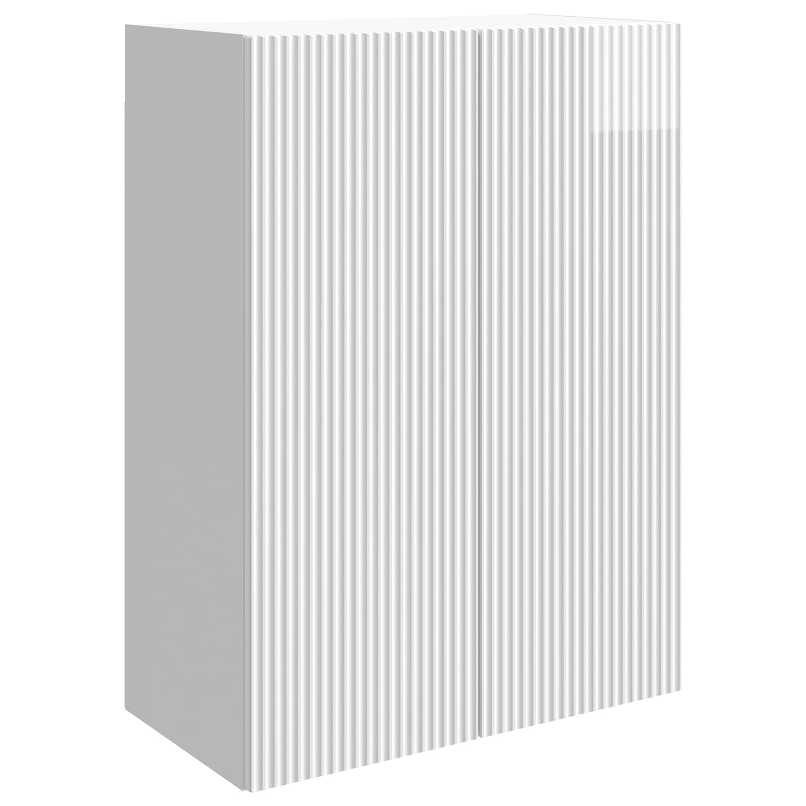Gloss White Wall Cabinet 33 x 34.5 x 90 cm