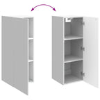 Armario de pared Blanco Brillante 33 x 34,5 x 90 cm