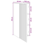 Armario de pared Blanco Brillante 33 x 34,5 x 90 cm