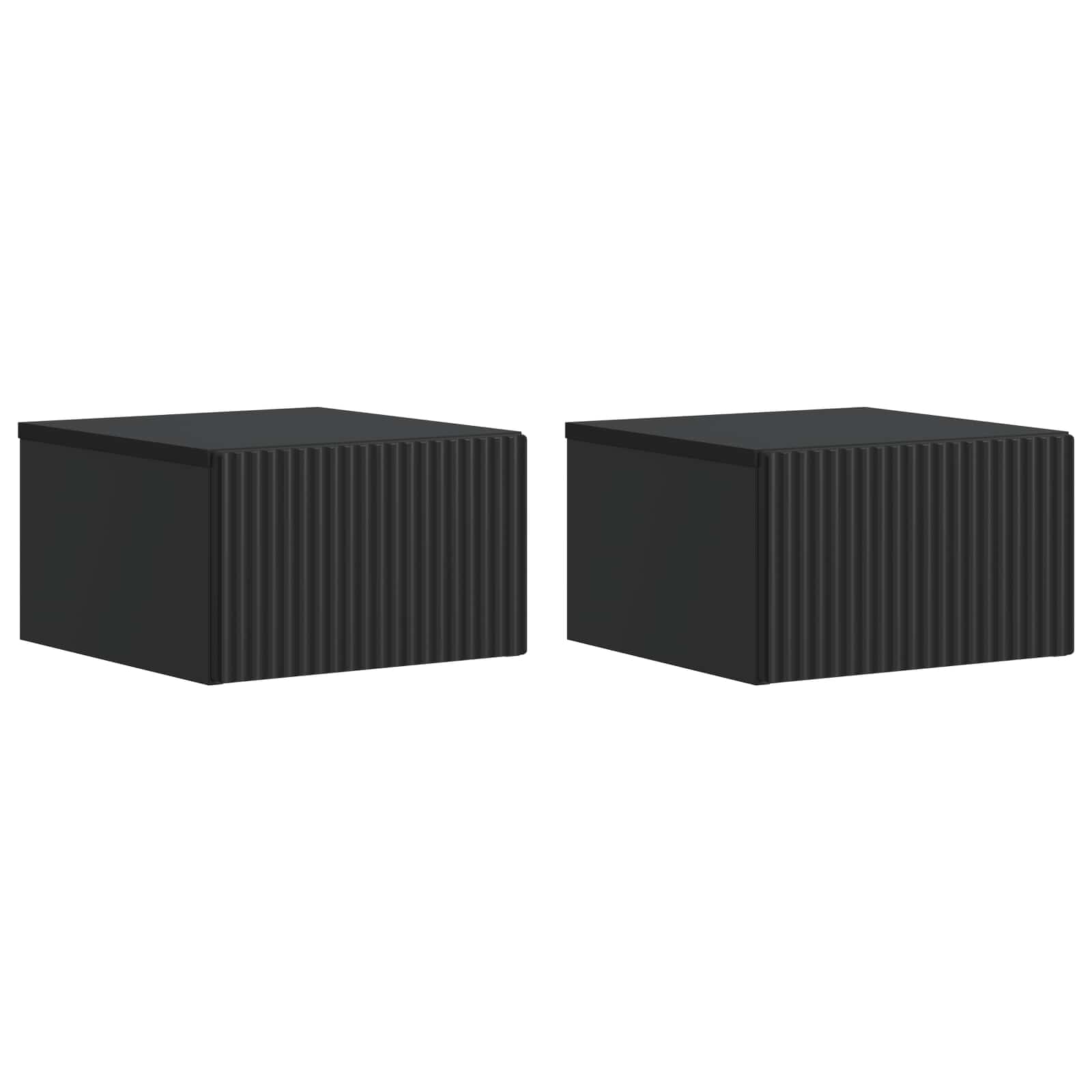 Armario de Noche 2 pcs Roble artesanal 50 x 32.5 x 80cm