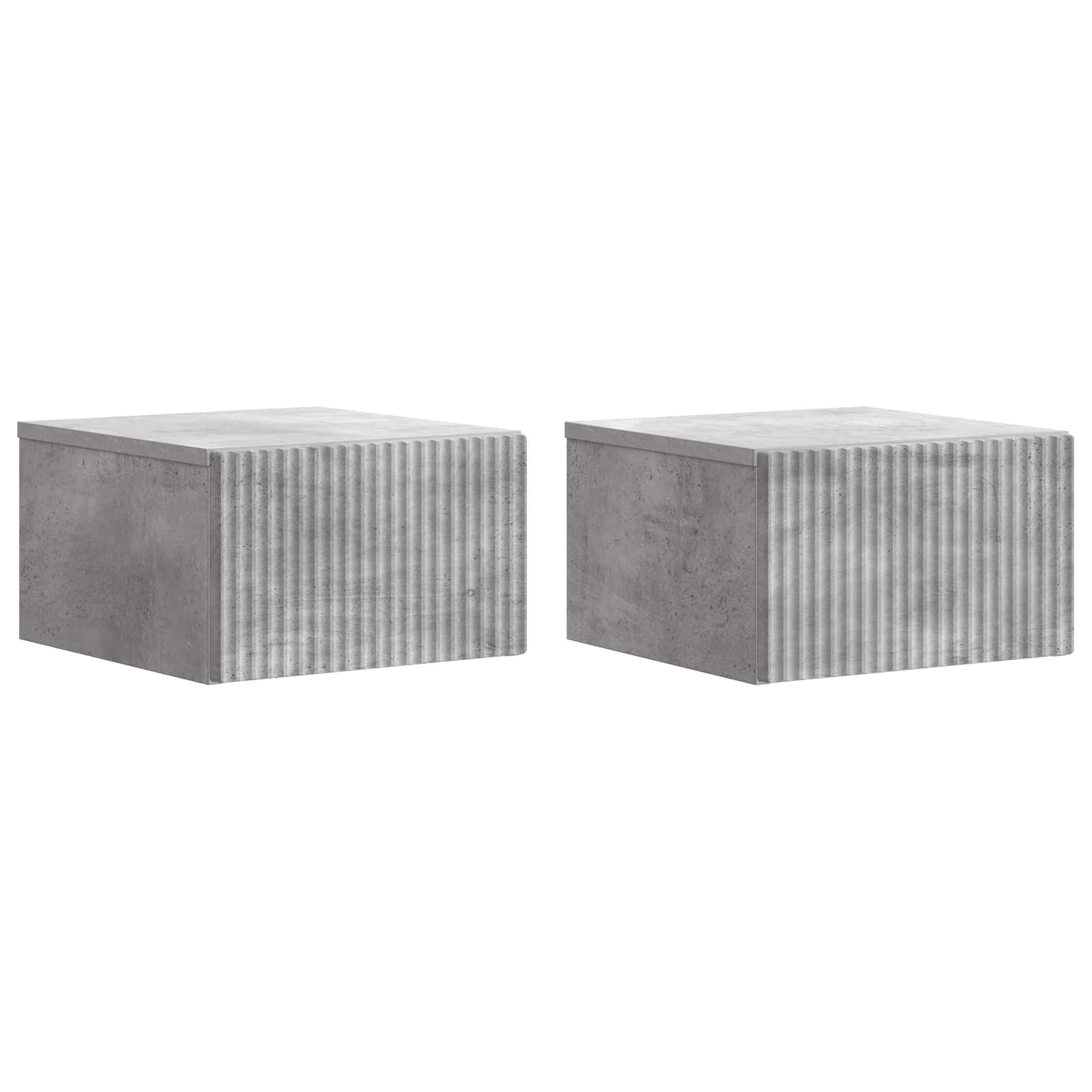 Armario de Noche 2 pcs Roble artesanal 50 x 32.5 x 80cm