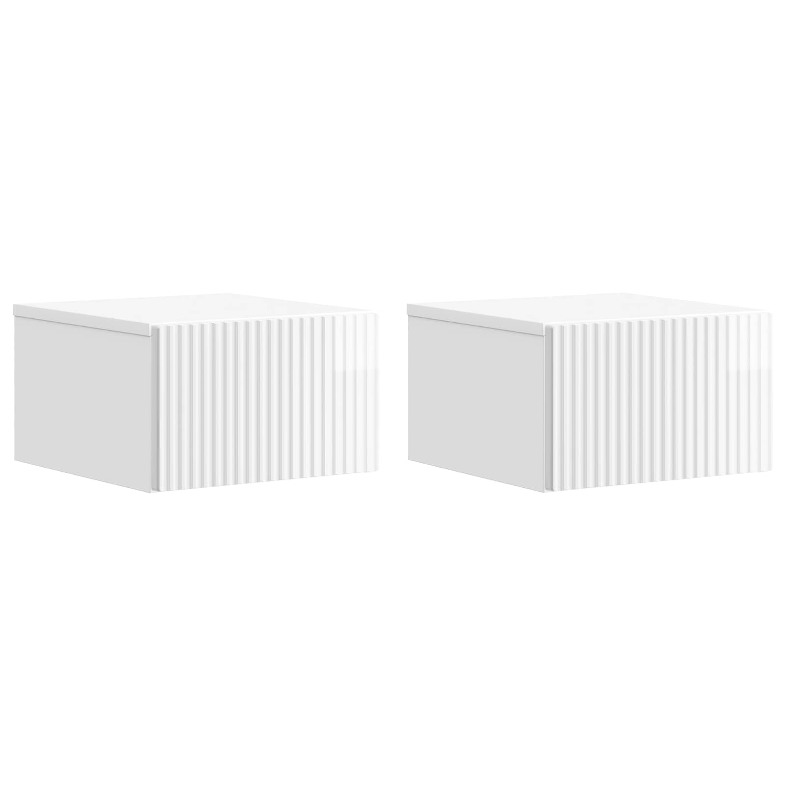 Armario de Noche 2 pcs Roble artesanal 50 x 32.5 x 80cm