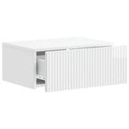 Mesita de Noche de Pared 2 pcs Brillante 49 x 34,5 x 20 cm