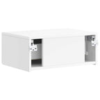 Mesita de Noche de Pared 2 pcs Brillante 49 x 34,5 x 20 cm