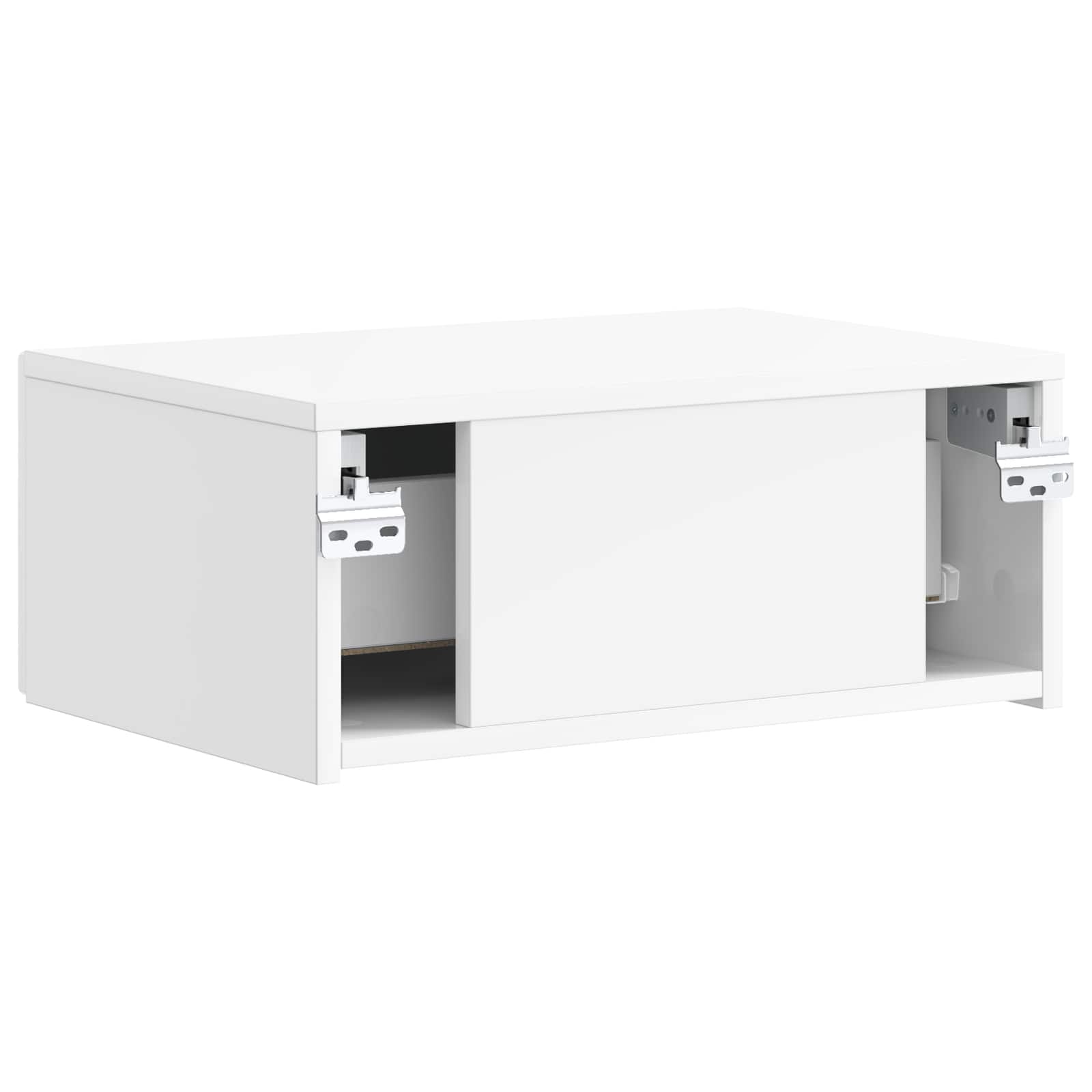 Mesita de Noche de Pared 2 pcs Brillante 49 x 34,5 x 20 cm