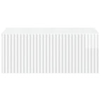 Mesita de Noche de Pared 2 pcs Brillante 49 x 34,5 x 20 cm