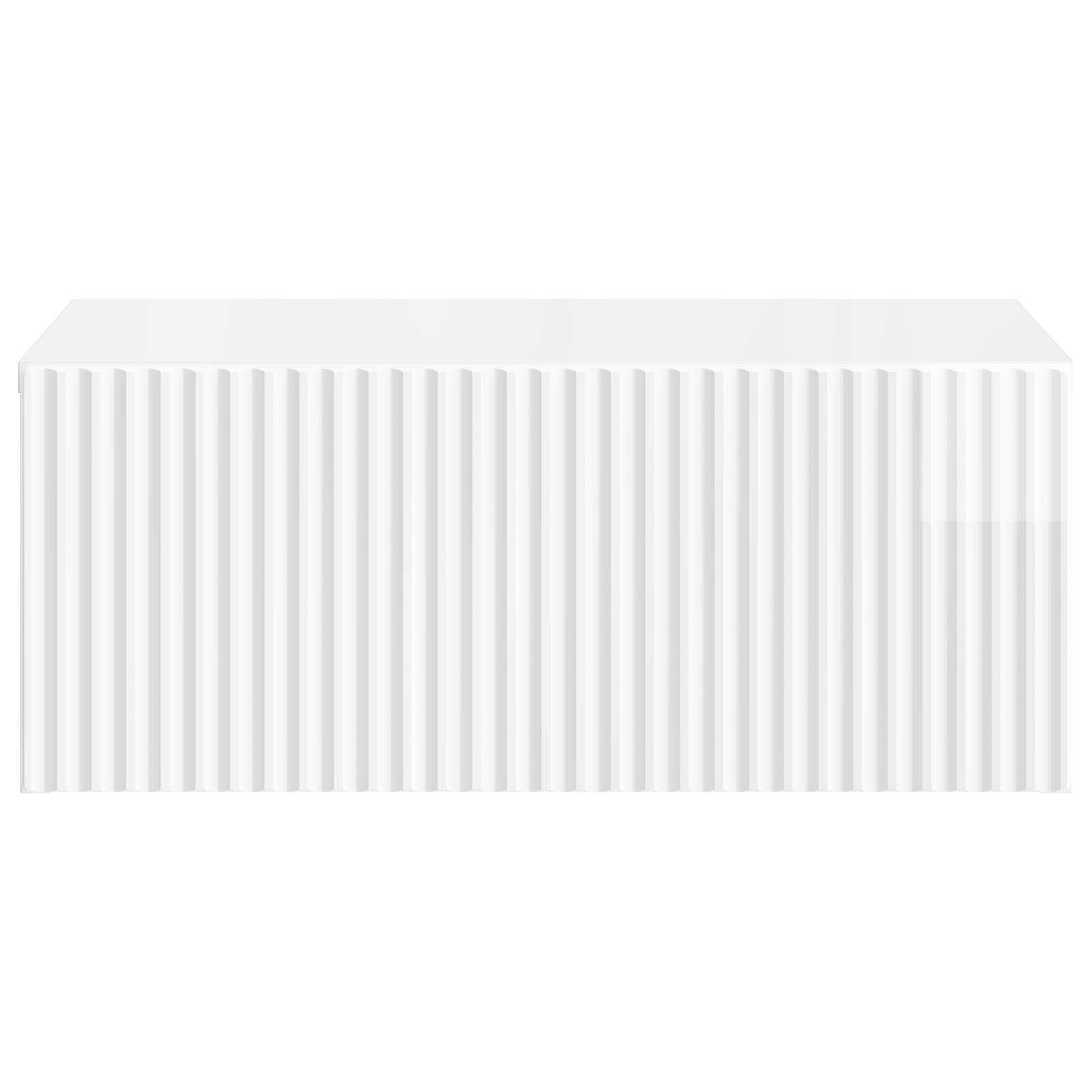 Mesita de Noche de Pared 2 pcs Brillante 49 x 34,5 x 20 cm