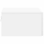Mesita de Noche de Pared 2 pcs Brillante 49 x 34,5 x 20 cm