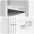 Mesita de Noche de Pared 2 pcs Brillante 33 x 34,5 x 40 cm