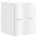 Mesita de Noche de Pared 2 pcs Brillante 33 x 34,5 x 40 cm