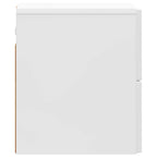 Mesita de Noche de Pared 2 pcs Brillante 33 x 34,5 x 40 cm