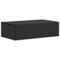 Mesa Lateral Montada en la Pared Negro 59 x 34,5 x 17 cm