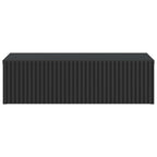Mesa Lateral Montada en la Pared Negro 59 x 34,5 x 17 cm