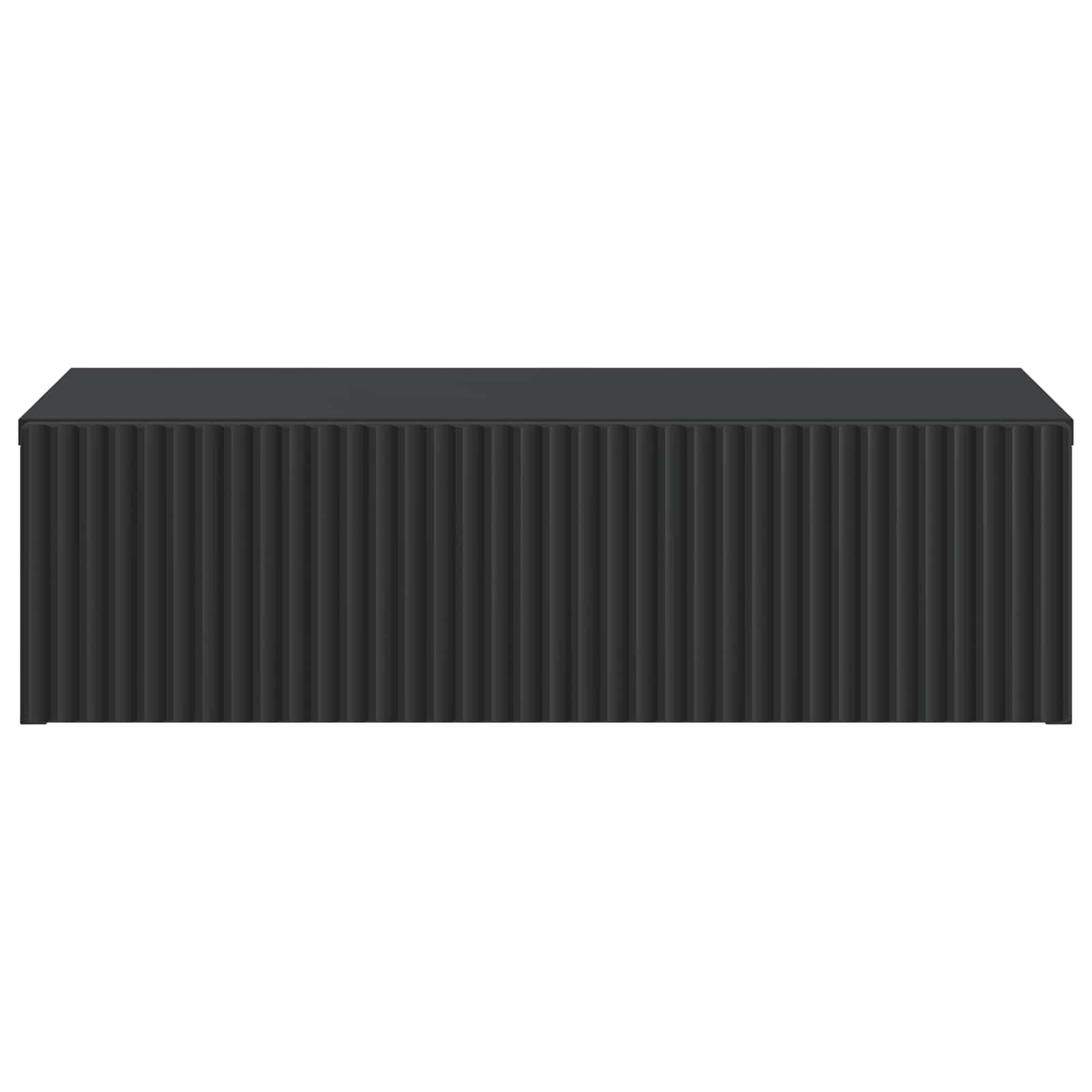 Mesa Lateral Montada en la Pared Negro 59 x 34,5 x 17 cm