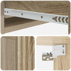 Mesa Lateral Montada en la Pared Roble Sonoma 59 x 34,5 x 17 cm