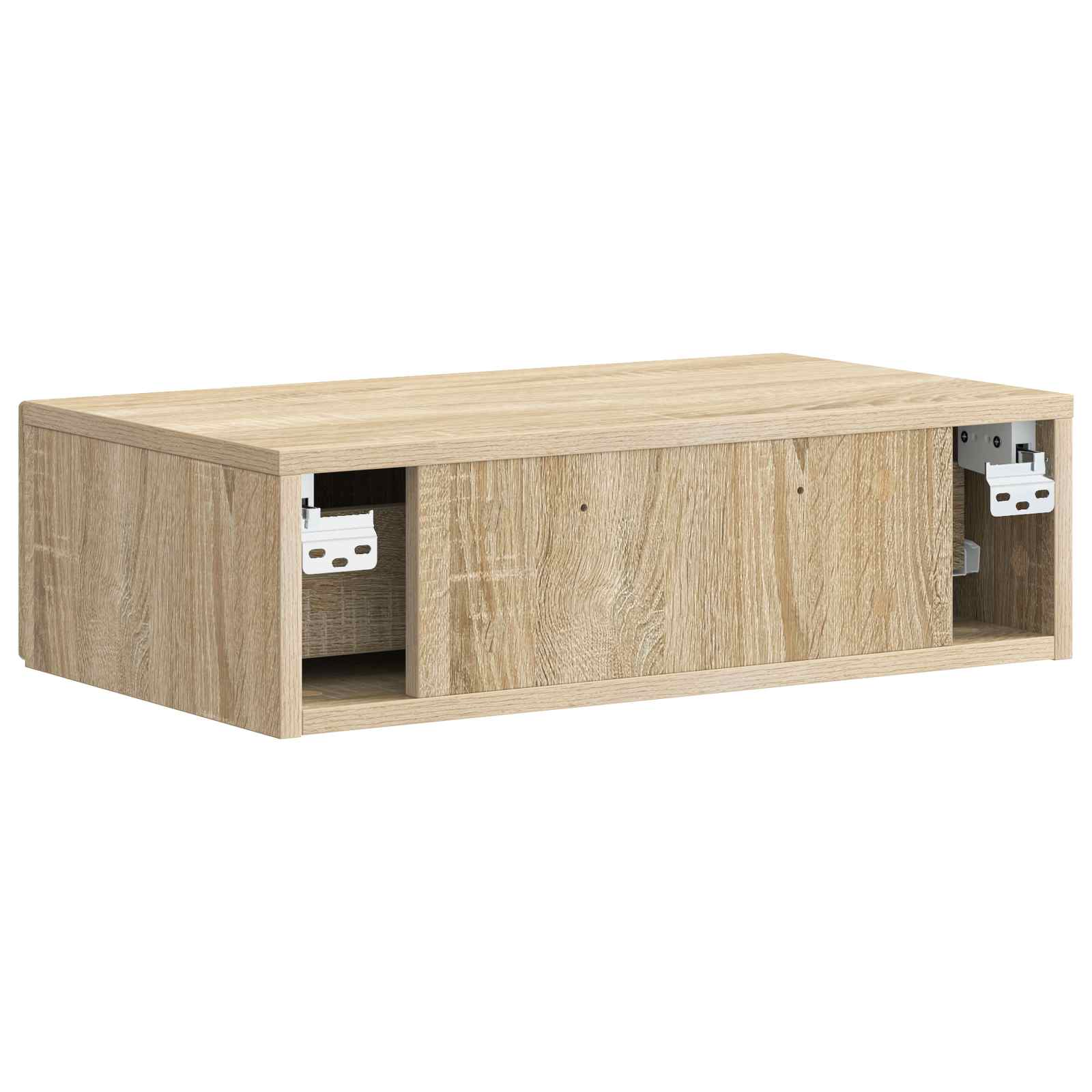 Mesa Lateral Montada en la Pared Roble Sonoma 59 x 34,5 x 17 cm