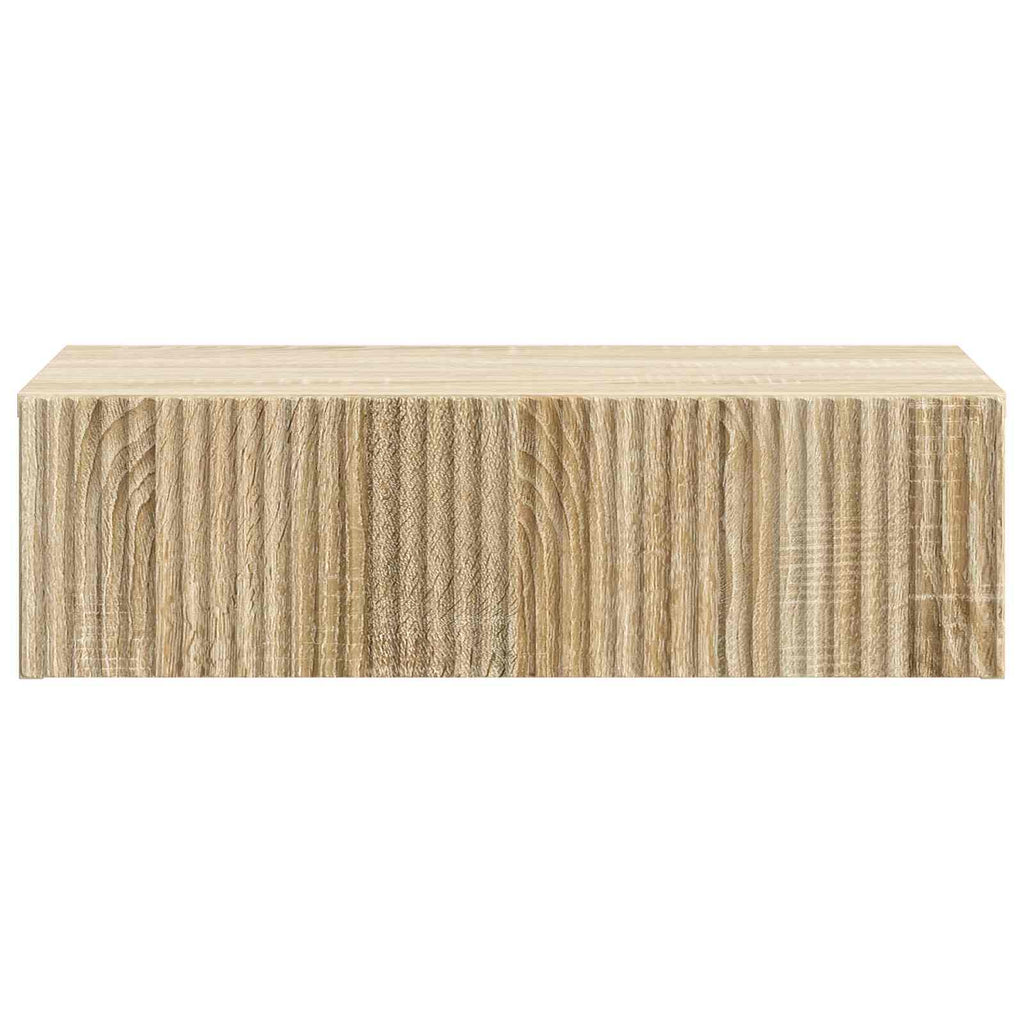 Mesa Lateral Montada en la Pared Roble Sonoma 59 x 34,5 x 17 cm
