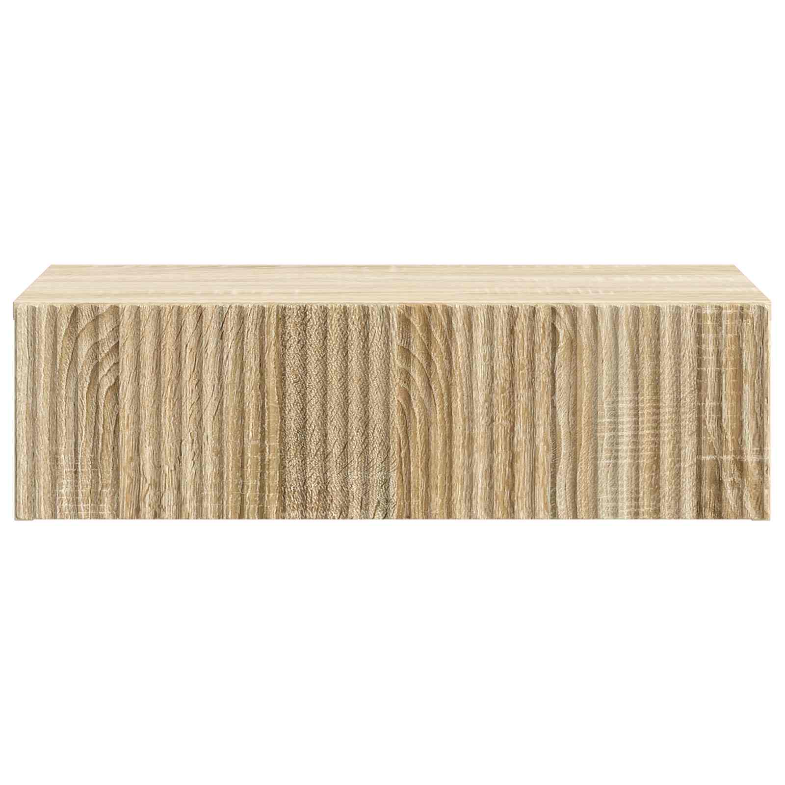 Mesa Lateral Montada en la Pared Roble Sonoma 59 x 34,5 x 17 cm