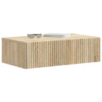 Mesa Lateral Montada en la Pared Roble Sonoma 59 x 34,5 x 17 cm