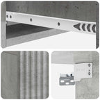 Mesa Lateral Montada en la Pared Gris Hormigón