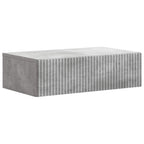 Mesa Lateral Montada en la Pared Gris Hormigón