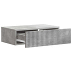 Mesa Lateral Montada en la Pared Gris Hormigón