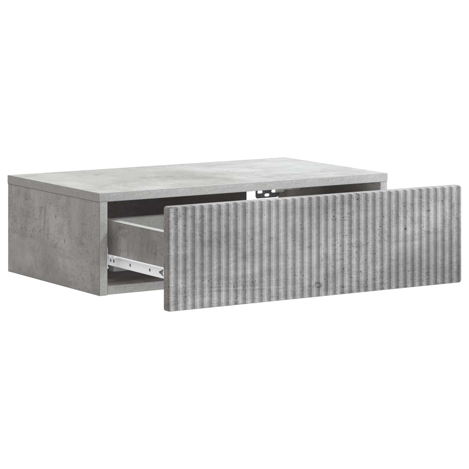 Mesa Lateral Montada en la Pared Gris Hormigón
