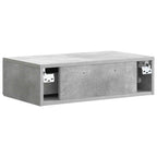 Mesa Lateral Montada en la Pared Gris Hormigón